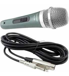 Ayt Gold Audio FM-198 Kablolu El Mikrofon 6.3 mm Jack Girişli 5 Metre Kablolu Mikrofon