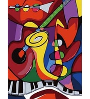 Picasso Sayılarla Boyama Seti 40x50 cm (Tuvale Gerili)