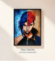 Arcane Jinx ve Vi 3D Tablo 15×20 cm
