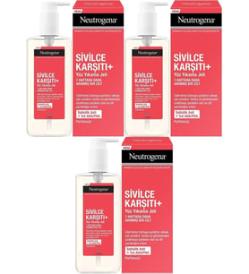 Neutrogena Düzensiz Cilt Tipleri için Yüz Yıkama Jeli 200ML (3 Lü Set)