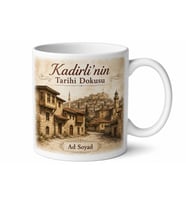 Kadirli Tarihi Dokusu Osmaniye Hatırası Seramik Kupa Bardak Hediye