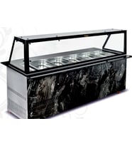 Dampak Saladbar, Isıtmalı, Çift Kapılı 255 litre 150 x 70 x 85 (cm)