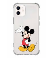 Apple iPhone 12 Mini Uyumlu Köşe Korumalı Antişok  Kapak Mickey Mouse Tasarımlı Şeffaf  Kılıf