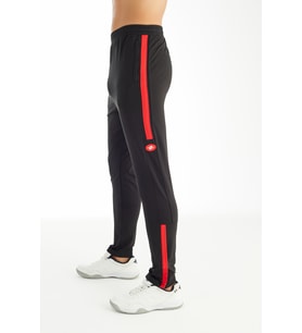 Crozwise 2190-10 Siyah_Kırmızı Training Dar Paça Erkek Spor Pantolon (Siyah-Kırmızı)