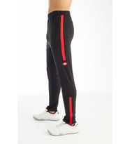 Crozwise 2190-10 Siyah_Kırmızı Training Dar Paça Erkek Spor Pantolon (Siyah-Kırmızı)