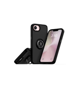 İphone 16E Montreal Yüzüklü Kapak - Siyah