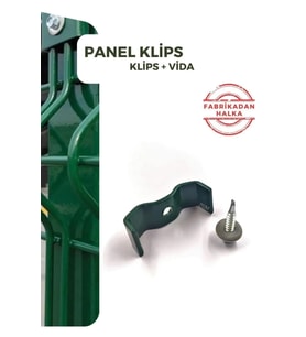 Klips Bağlantı Aparatı 100 Adet (Vida Dahil) (Y.Yeşil)