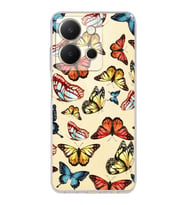 PrintiFy Vivo Y36 4G ile Uyumlu Water Color 2  Kamera Korumalı Şeffaf  Kılıf