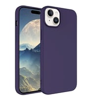 Coverzone Apple iPhone 15 Plus ?le Uyumlu K?l?f Z-Mara Lansman Vieri Tam Koruma Arka Kapak Kamera Koruma �?k?nt?l? P�r�zs�z Y�zey Mor