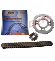 125CG MODEL ÖN-ARKA DİŞLİ ZİNCİR SET 102L 38-15T TVR