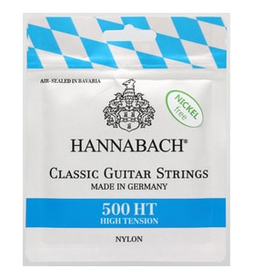 Hannabach 500HT Klasik Gitar Teli (High Tension)  Yüksek Gerilim Parlak ve Güçlü Ses