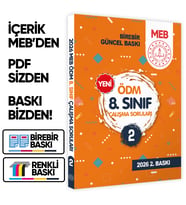 2026 LGS MEB Çalışma Soruları Ölçme Değerlendirme Merkezi ÖDM 8.Sınıf Çalışma Kitabı 2 BASKI ÜCRETİ