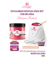 Smoothly Soyulabilen Pudralı Boncuk Ağda, Hassas Ciltlere özel SİR Ağda Seti 300 gr  Sir Ağda Makinası