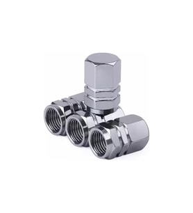 Alüminyum Altıgen Sibop Kapağı Gümüş / Krom SET