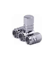 Alüminyum Altıgen Sibop Kapağı Gümüş / Krom SET