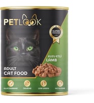 Konserve Kedi Maması Yetişkin Kuzu Etli, Kıyılmış Etli, Pate 415 GR Yaş Mama Düşük Tahıllı