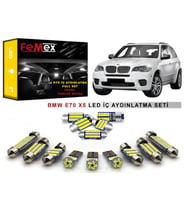 BMW E70 X5 2007-2012 LED İç Aydınlatma Ampul Seti FEMEX Parlak Beyaz