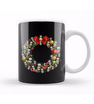 The Crow Multiface Christmas Wreath Kupa Bardak Porselen