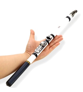 Valkyrie Kazıklı 3 Metre Karbon Fiber Balık Olta Kamış - 9 Boğum 9 Halka Teleskopik -