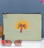 BK Gİft Yaz Temalı-6 Astarlı Portföy Çanta 30x21cm(12 Renk Seçeneği), Baskılı El Çantası, Organizer Çanta (Mint Yeşili)