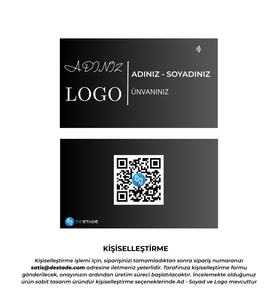 NFC ve QR Kod Özellikli Temassız Dijital Kartvizit (Kurşun Gri)