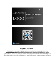 NFC ve QR Kod Özellikli Temassız Dijital Kartvizit (Kurşun Gri)