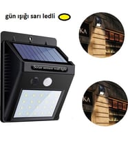 Hareket Sensörlü Güneş Enerjili Lamba (Çok Renkli)