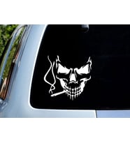 Cadılar Bayramı Araba Sticker 16CM Beyaz Halloween
