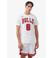Nike NBA Chicago Bulls Lavine Unisex Tee Baskılı Erkek Günlük Tişört Beyaz