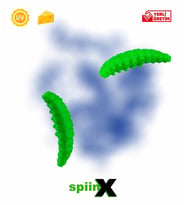 SPIINX LARVA SİLİKON YEM 35MM 14LÜ PEYNİR AROMALI RENK: UV HOT GREEN 36