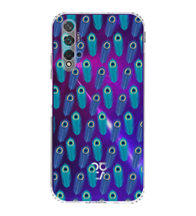 PrintiFy Huawei Nova 5T ile Uyumlu Nazar Boncuğu 4 Baskılı Kamera Korumalı Şeffaf Silikon Kılıf