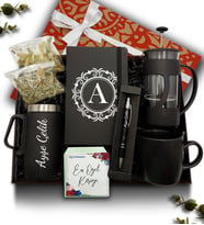 Kişiye Özel Termos Bardak & French Press & Kupa & Defter & Kalem & Ihlamur & Adaçayı Hediye Seti