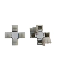 8 mm RGB Şerit X Birleştirme Aparatı Lehimsiz 4 Pin 10 Adet