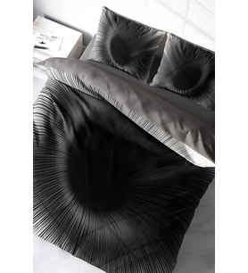 Çift Kişilik Nevresim Takımı Sık Dokuma Pamuk Saten 3d Özel Tasarım Gray Wortex