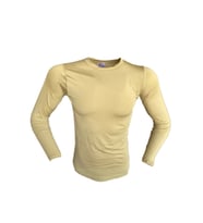 Erkek Askeri Termal Microfiber Uzun Kol Bej Tişört (Yeşil)