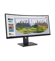 Lenovo ThinkVision T34WD-40 64AEGAR1TK 34” 3440x1440 WQHD 120Hz 4ms Type-C RJ45 VA 1500R Ultra-Wide Curved Monitor