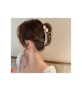 Bloosom Nar Çiçeği Rengi Saç Tokası estetik ve asya tarzı saç tokası shwblsm002, one size