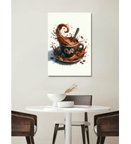 HAREKETLİ KAHVE KANVAS TABLO RESTORAN EV DUVAR SALON OFİS HEDİYELİK DEKARASYON SÜSÜ ÖLÇÜ SEÇİNİZ :)