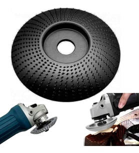 SİYAH Ahşap Eğe Diski 125 Mm Avuç Taşlama Için Ahşap Oyma Eğe Törpü Diski