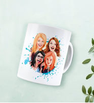 BK Gift Kişiye Özel Bekarlığa Veda Karikatürlü Beyaz Kupa Bardak-2