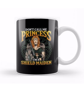 Viking Don t Call Me Princess I m A Shield Maiden Kupa Bardak Porselen