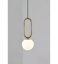 Orlena Tekli Camlı Avize RA-AVZ- 8245-30-67 (Eskitme Altın)