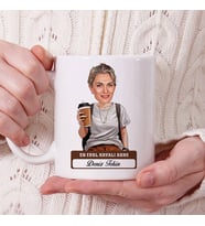 Anneye Hediye En Havalı Anne Karikatürlü Kupa Bardak