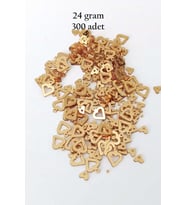 Oya Abiye Bileklik Kolye Pleksi Metalik Plastik Pul Altın Renk 24 gram 300 adet - BNC548