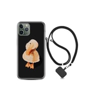 Apple Iphone 12 Pro Kılıf Silikon Desen Boyun Askılı Üzgün Ördek 1685