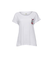 BiggDesign Cats Cepte Kedi T-Shirt (Beyaz)