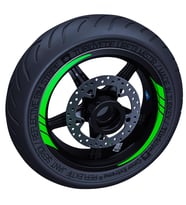 Floresan Yeşil Moto GP İç Jant Şeridi Sticker Çınar Extreme