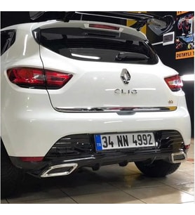 Renault Clio 4 Difüzör Egsoz görünümlü Plastik Parlak Siyah 2012-