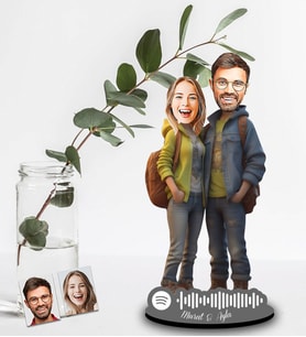 Kişiye Özel Spotify Sevgili Tasarımlı Ahşap Biblo Model-36