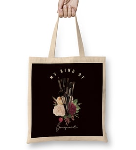 My Kind Of Bouquet Make Up Artist Tools Beauty Salon Stylist Bez Çanta Uzun Saplı